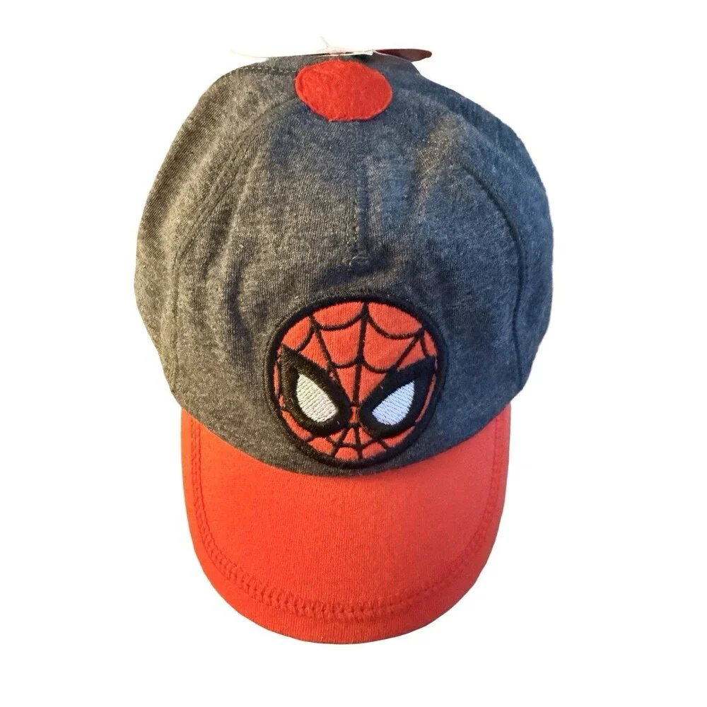 Marvel Spider Man Kids Baseball Cap Red Black Infant Cap Size 0-12 Month ￼